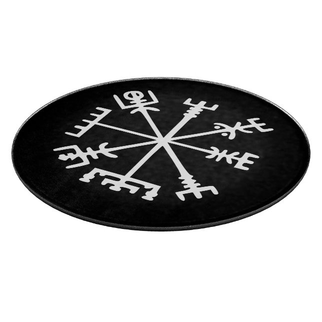 Tabla De Cortar Vegvísir (brújula vikina) (Borde)