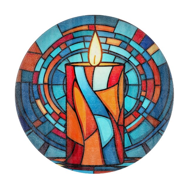 Tabla De Cortar Vela de Navidades Retro 60 (Anverso)