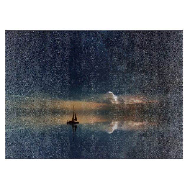 Tabla De Cortar Vela lejos de las nubes (Anverso)