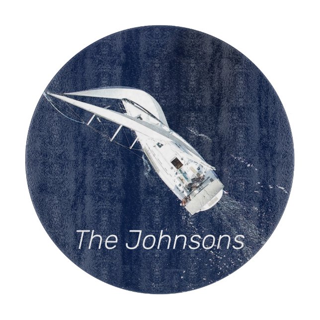 Tabla De Cortar Vela libre vista de pájaro (Anverso)