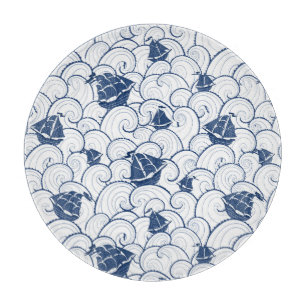 Tabla De Cortar Veleros en el modelo del mar