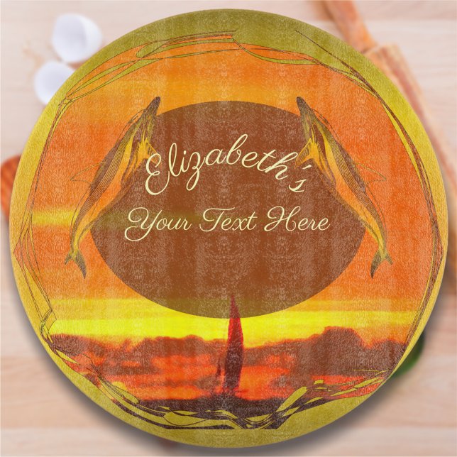 Tabla De Cortar Veleros y delfines Sunset 1300 (Subido por el creador)