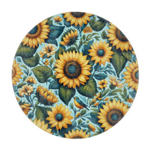 Tabla De Cortar Verano/girasol/ave