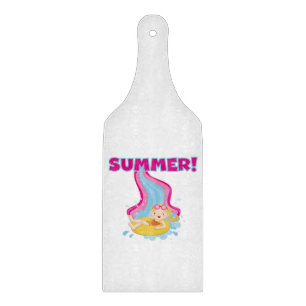 Tabla De Cortar Verano rubio del chica