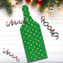 Tabla De Cortar Verde con puntos Purpurinas de oro