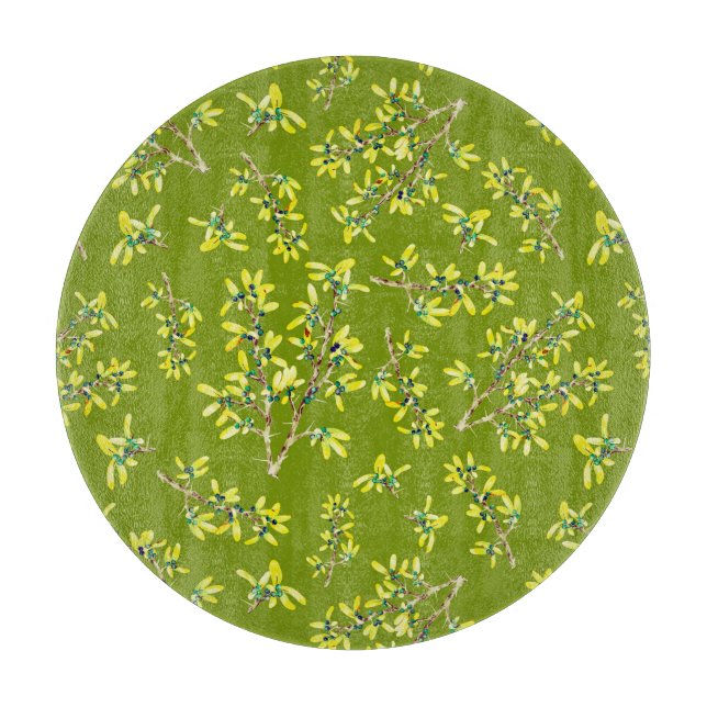 Tabla De Cortar Verde de espina negra (Anverso)