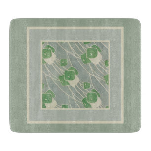Tabla De Cortar Verde Geométrico 1915 Hannah Borger Overbeck