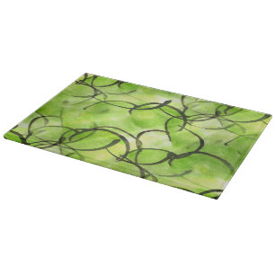 Tabla De Cortar verde vanguardista del fondo de la pintura de la