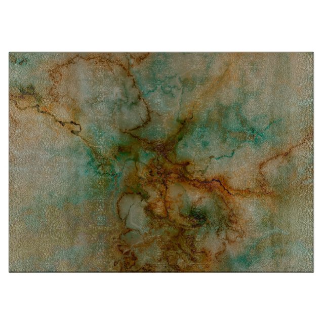 Tabla De Cortar Verde y mármol del oro (Anverso)