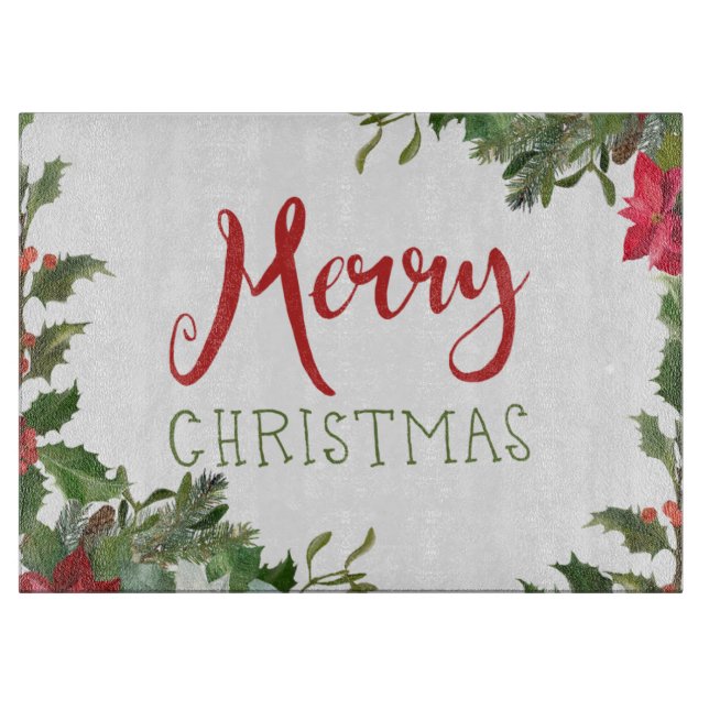 Tabla De Cortar Verdor navideño (Anverso)