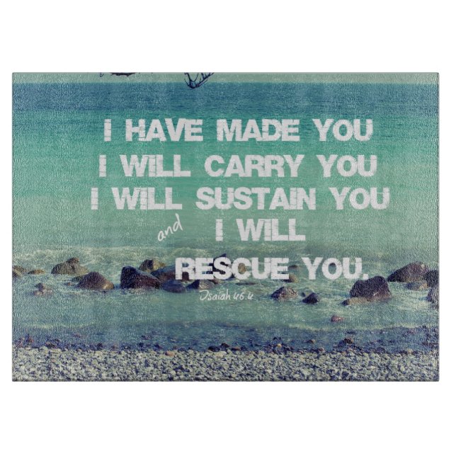 Tabla De Cortar Verso de la Biblia (Anverso)