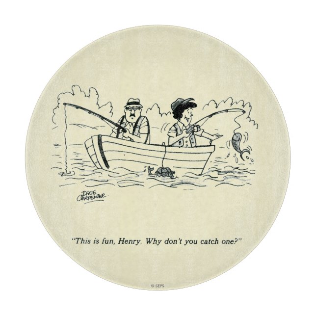 Tabla De Cortar Viaje de pesca (Anverso)