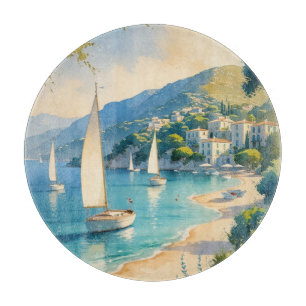 Tabla De Cortar Viaje francés estilo vintage Cote D'Azur