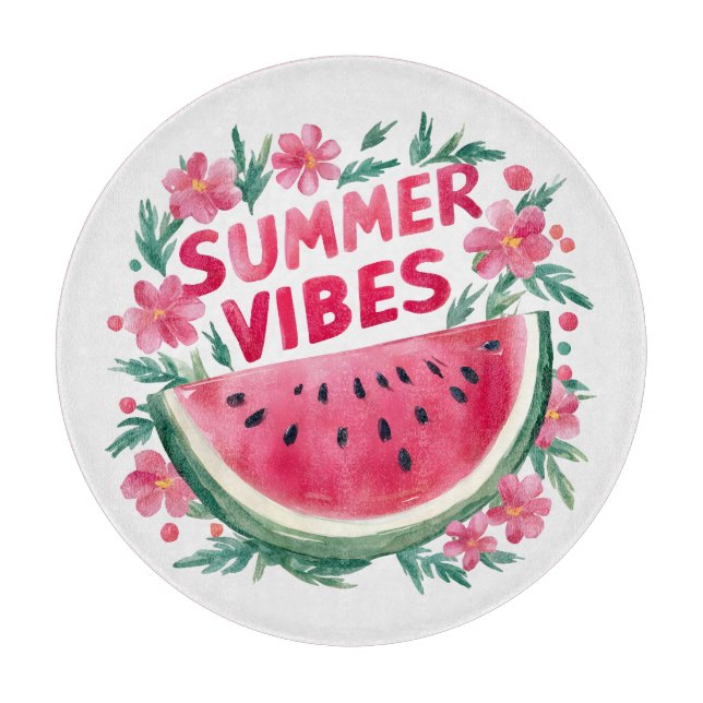 Tabla De Cortar Vibraciones de Verano (Anverso)