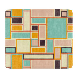 Tabla De Cortar Vibrant abstract pattern with rectangles