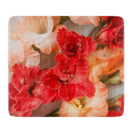 Tabla De Cortar Vibrant Gladiolus flowers
