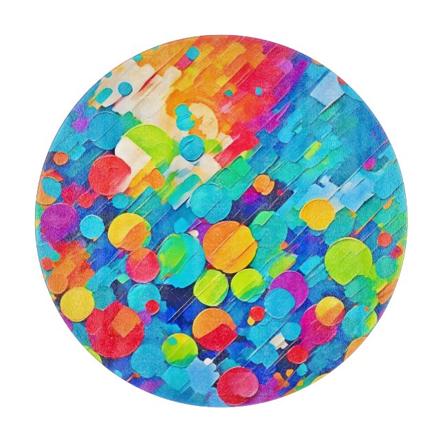 Tabla De Cortar Vibrante Círculo de danza (Anverso)