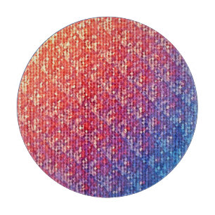 Tabla De Cortar Vibrante Esparkle de mosaico emocional