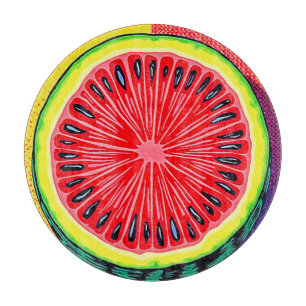 Tabla De Cortar Vibrante Watermelon Pop Art