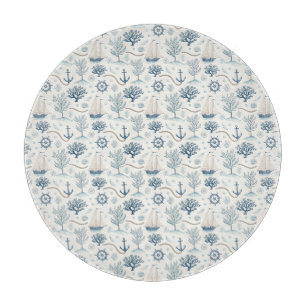 Tabla De Cortar Vida Costera Océanos Azules
