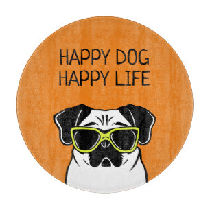 Tabla De Cortar Vida feliz de perro