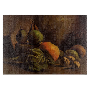 Tabla De Cortar Vida fija con verduras y frutas de Van Gogh