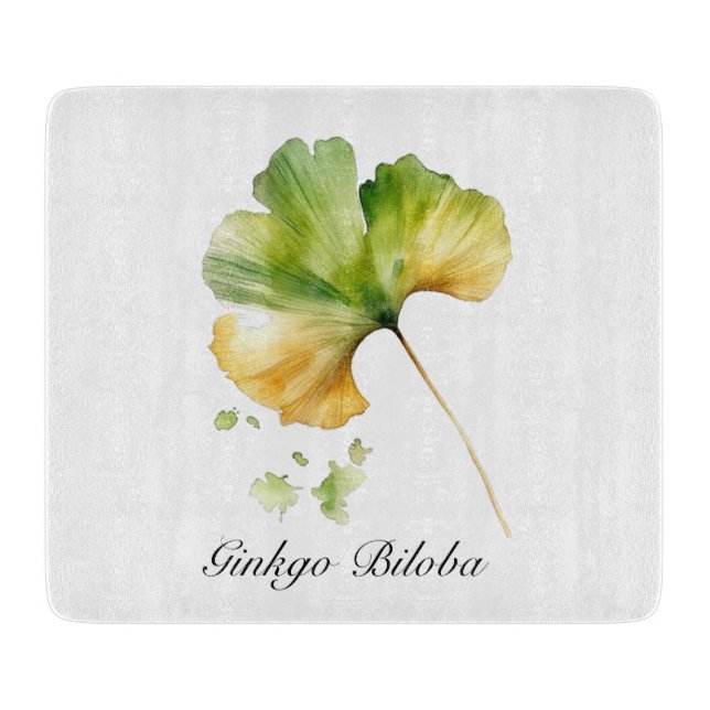 Tabla De Cortar Vida herbal: personalizable Ginkgo Biloba (Anverso)