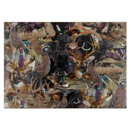 Tabla De Cortar Vida silvestre, ciervo, pato y caza de faisanes