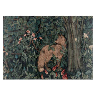 Tabla De Cortar Vida silvestre William Morris Greenery Fox
