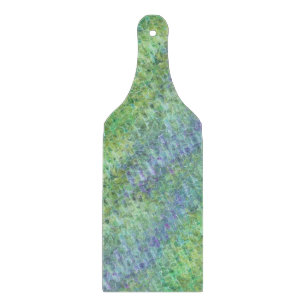 Tabla De Cortar vidrio atómico del mar - verdes y azules :