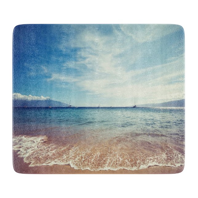 Tabla De Cortar Vidrio de playa (Anverso)