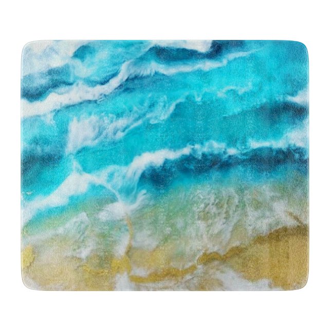 Tabla De Cortar Vidrio de playa (Anverso)