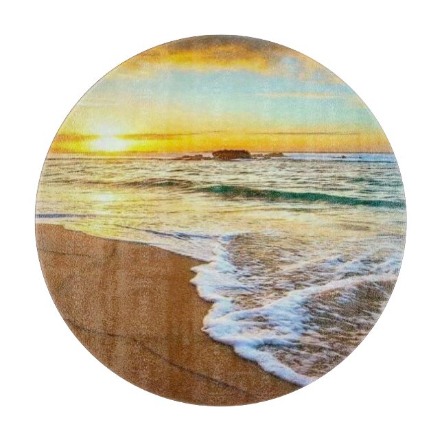 Tabla De Cortar Vidrio de playa (Anverso)