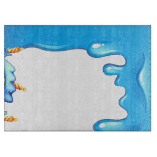 Tabla De Cortar Vidrio decorativo Water x Candles de 15" x 11"