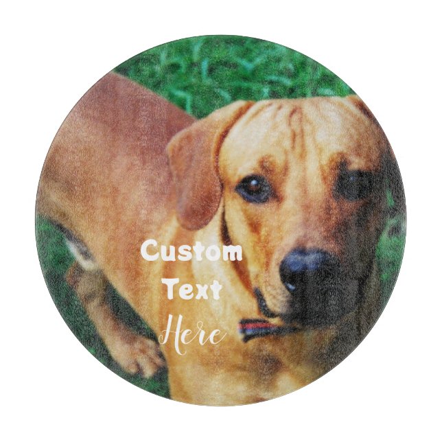 Tabla De Cortar Vidrio fotográfico personalizado personalizado (Anverso)