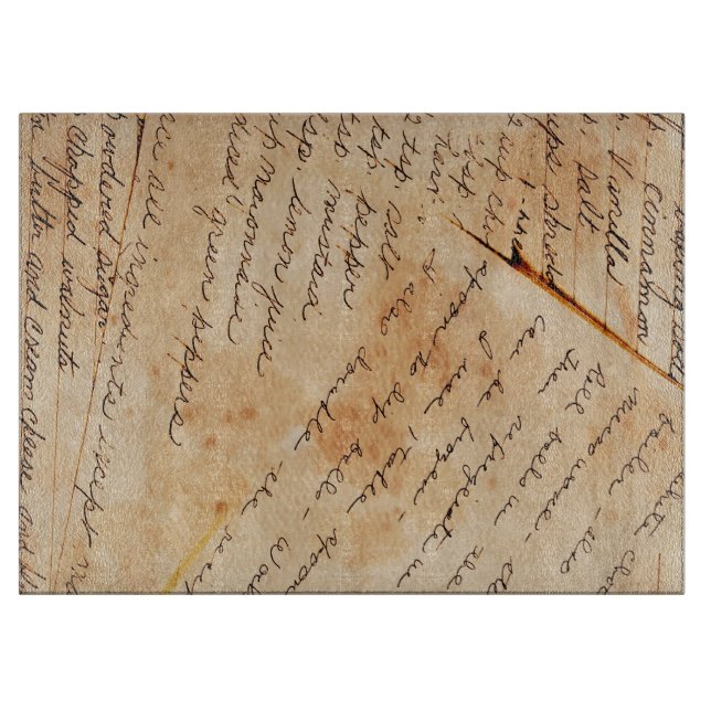 Tabla De Cortar Viejas recetas de la familia (Anverso)