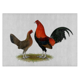 Tabla De Cortar Viejo juego inglés Bantams: BB Red Pair