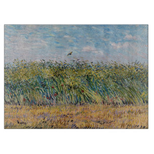 Tabla De Cortar Vincent van Gogh - Campo de trigo con una alondra