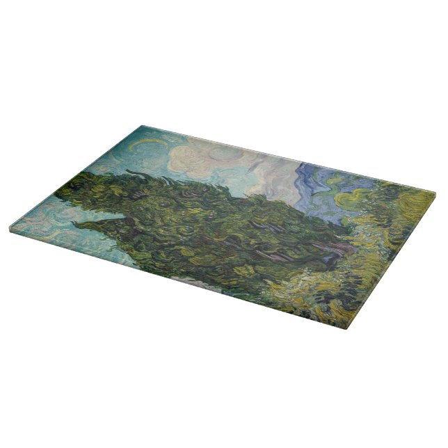 Tabla De Cortar Vincent van Gogh - Cipreses (Borde)