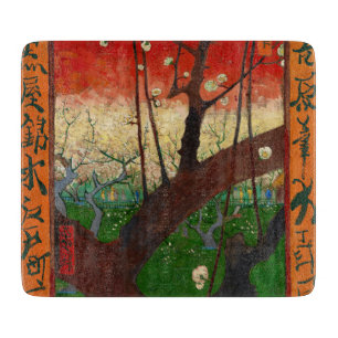Tabla De Cortar Vincent van Gogh - Huerta de ciruelos en flor