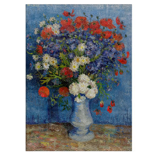 Tabla De Cortar Vincent van Gogh - Jarrón con acianos y amapolas