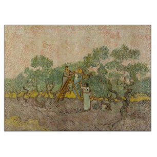 Tabla De Cortar Vincent van Gogh - Mujeres recogiendo aceitunas