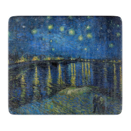 Tabla De Cortar Vincent van Gogh - Noche estrellada sobre el Ródan