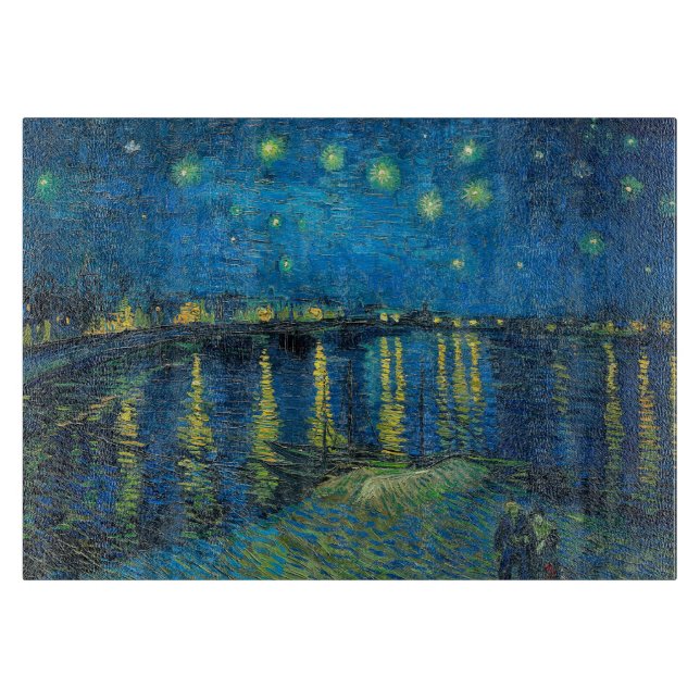 Tabla De Cortar Vincent Van Gogh Starry Night Over the Rhone (Anverso)