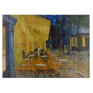 Tabla De Cortar Vincent van Gogh - Terraza del Café por la Noche