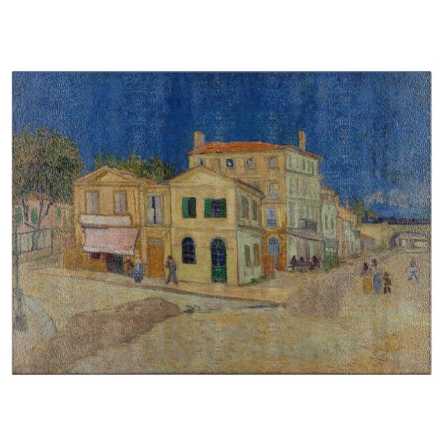 Tabla De Cortar Vincent van Gogh - The Yellow House / The Street (Anverso)