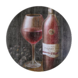 Tabla De Cortar Vino Rojo
