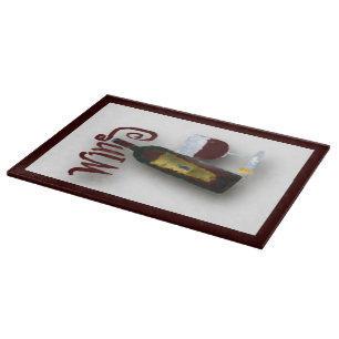 Tabla De Cortar Vino Rojo