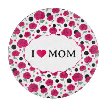 Vino Rosa Verde Lunares Patrón Gráfico Moderno  