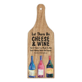 Tabla De Cortar Vino y queso personalizados divertidos